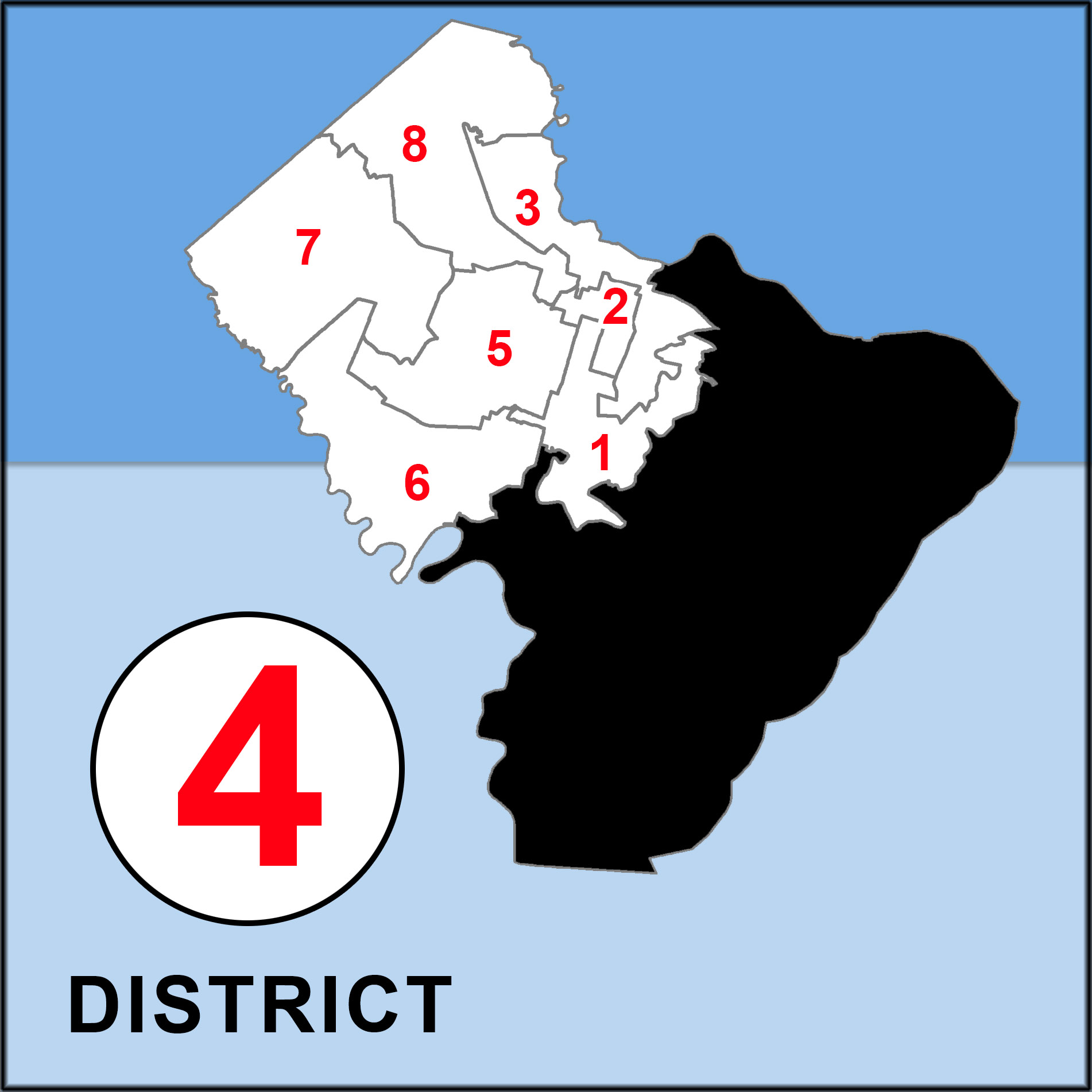 Chatham County, District Maps